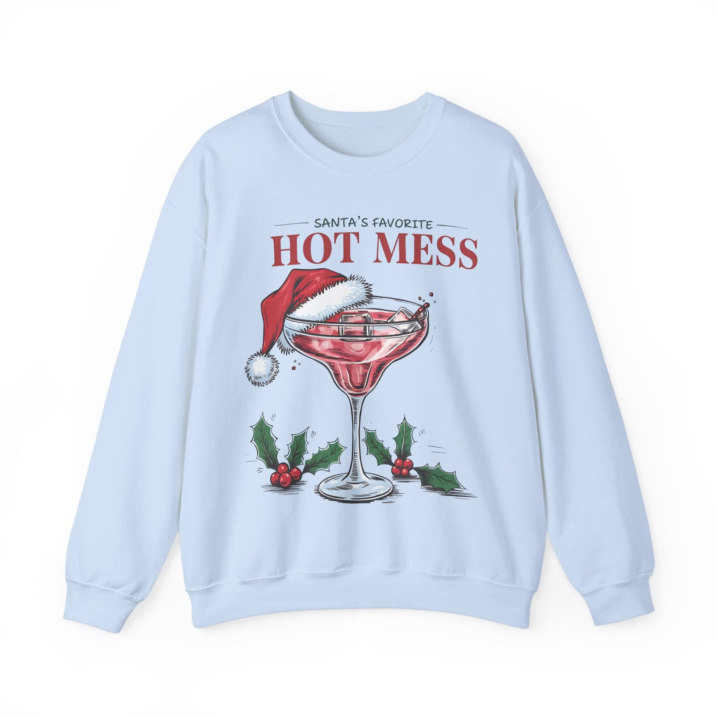 Santa's favorite hot mess Unisex Heavy Blend™ Crewneck Sweatshirt