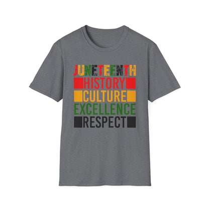 Juneteenth Unisex Softstyle T-Shirt | Empowering History & Culture Tee, Black History Month Apparel, Gift for Activists, Commemorative Shirt