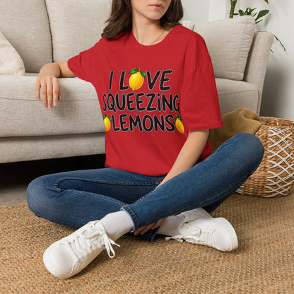 I love squeezing lemons Unisex Softstyle T-Shirt
