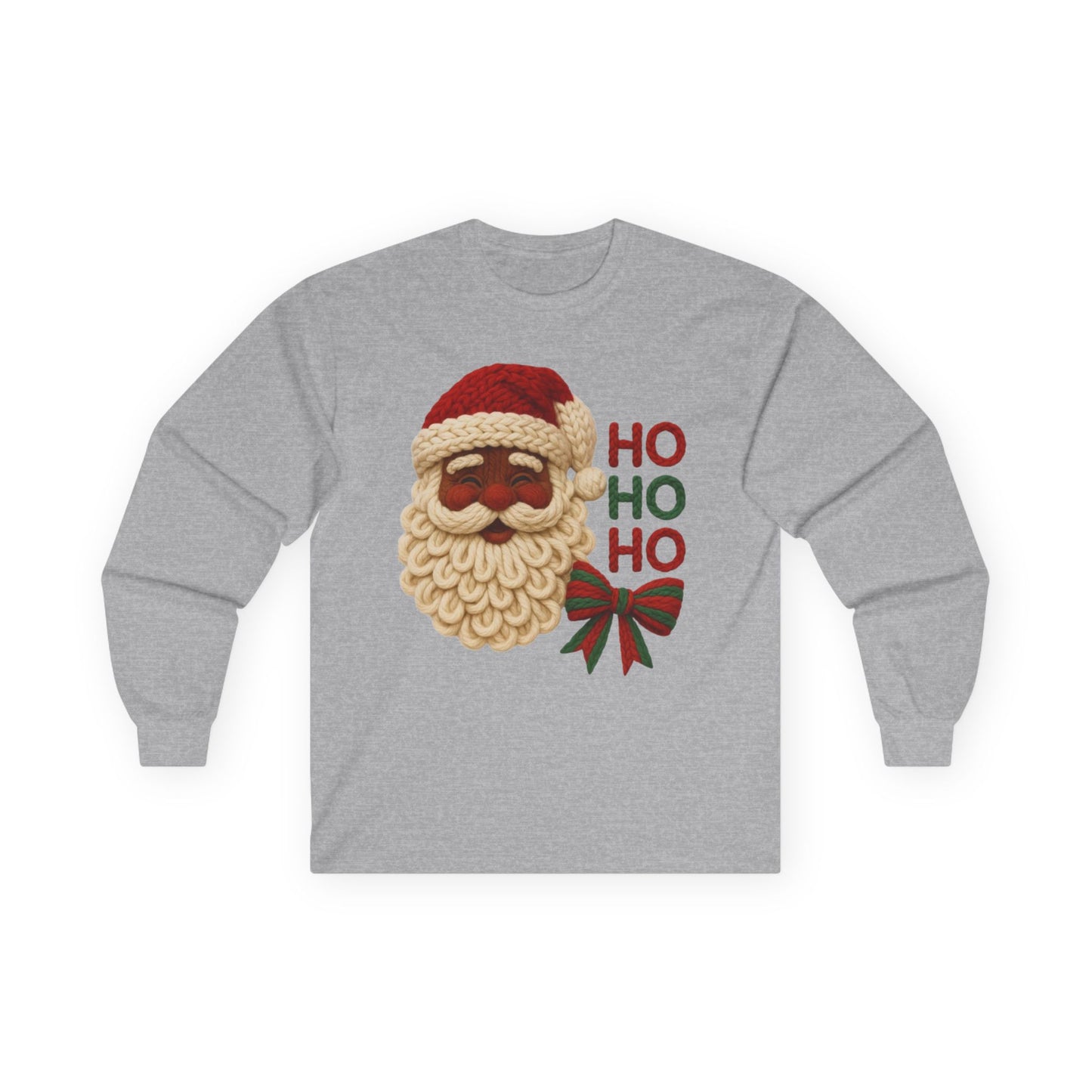 Yarn inspired santa ho ho ho Unisex Ultra Cotton Long Sleeve Tee