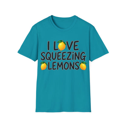 I love squeezing lemons Unisex Softstyle T-Shirt