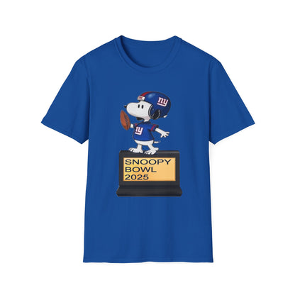 Bowl 2025 Unisex Softstyle T-Shirt, Sports Tee, Cartoon Merchandise, Gift for Football Fans, Comfy Casual Wear