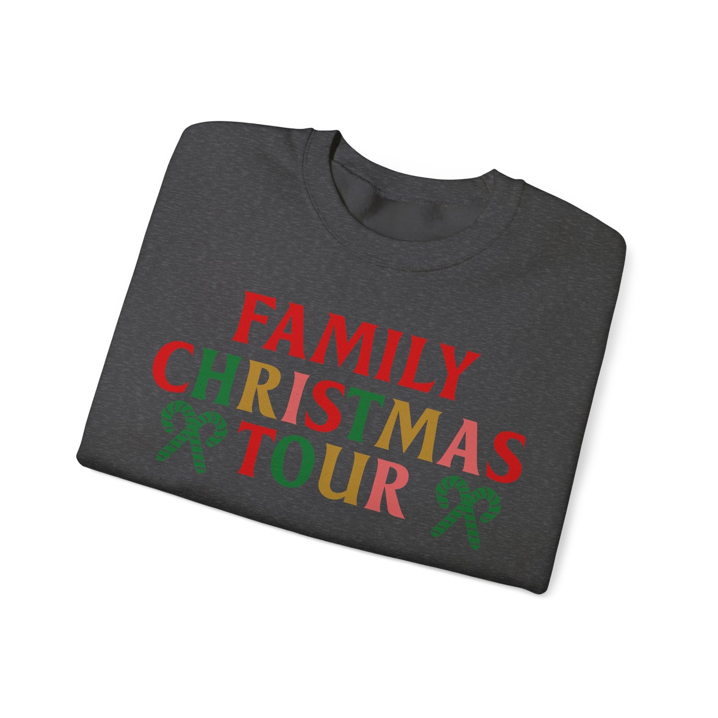 Family Christmas Tour 2024 Unisex Heavy Blend™ Crewneck Sweatshirt