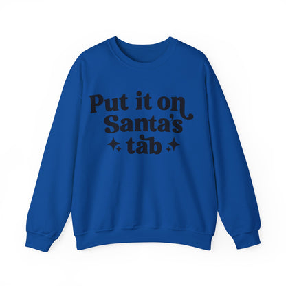 Put it on Sant's Tab Unisex Heavy Blend™ Crewneck Sweatshirt