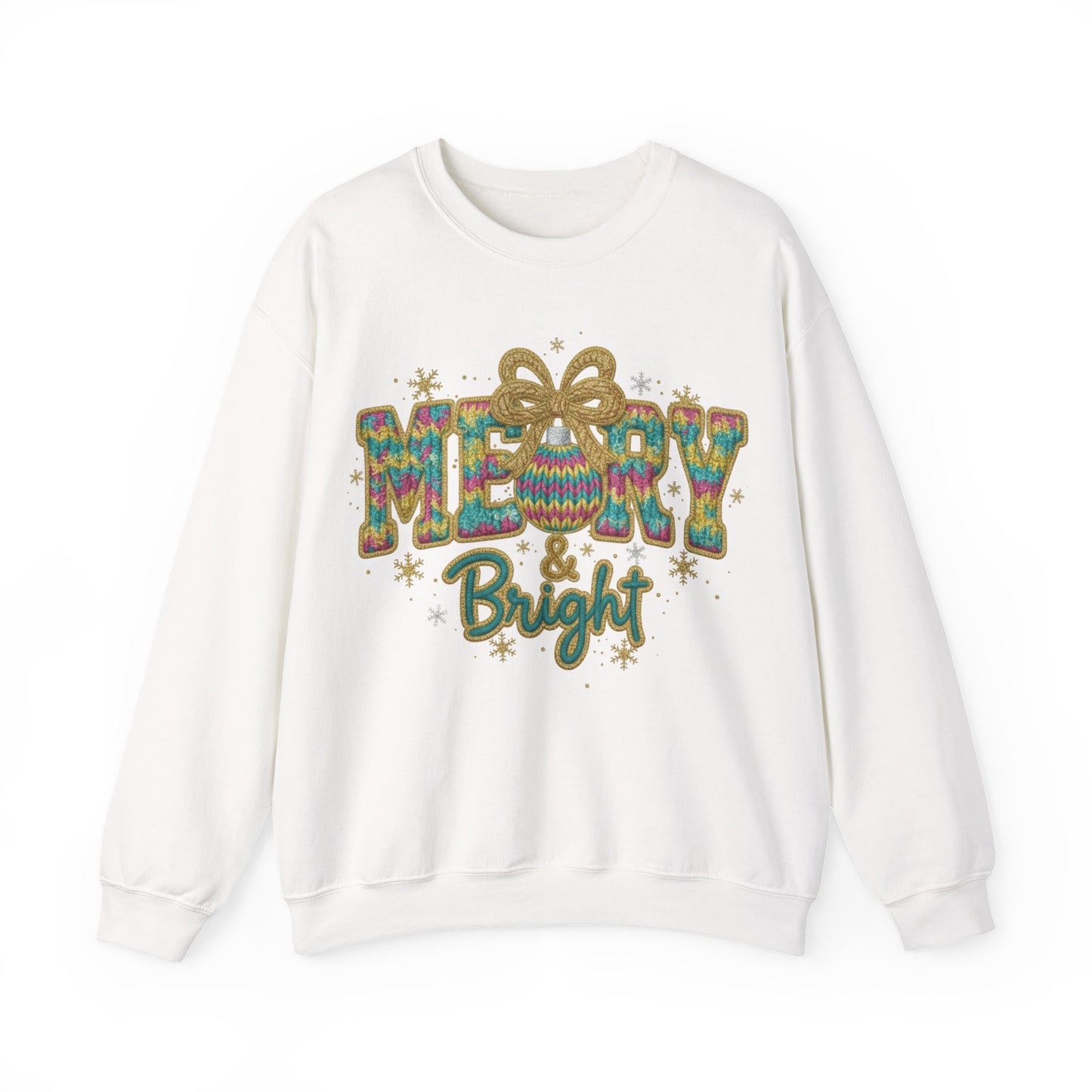 Yarn Merry Christmas Unisex Heavy Blend™ Crewneck Sweatshirt