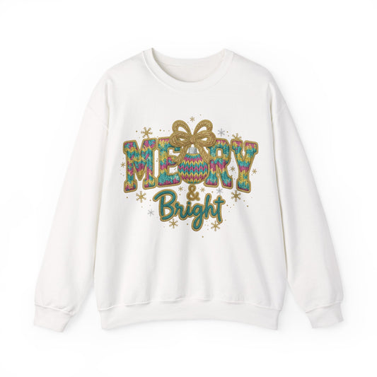 Yarn Merry Christmas Unisex Heavy Blend™ Crewneck Sweatshirt