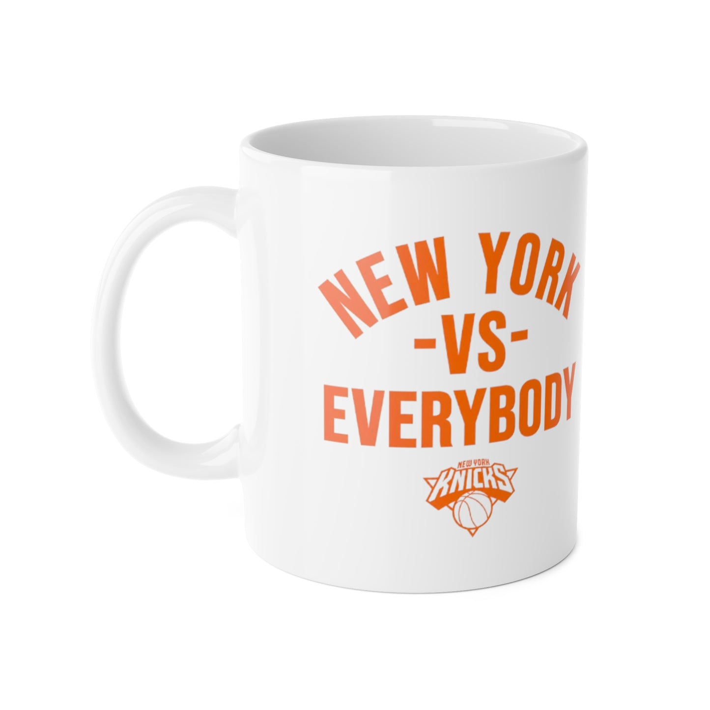 New York vs Everybody White Ceramic Mug, 11oz