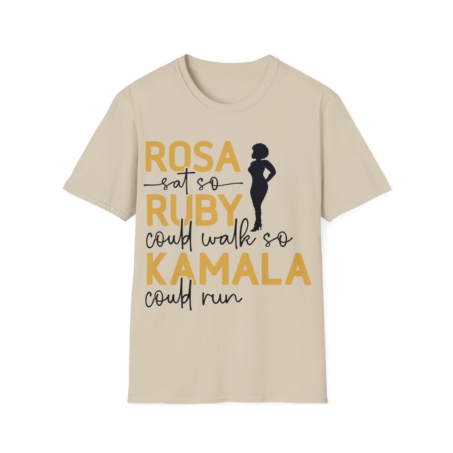 Rosa sat so Ruby could walk..Unisex Softstyle T-Shirt