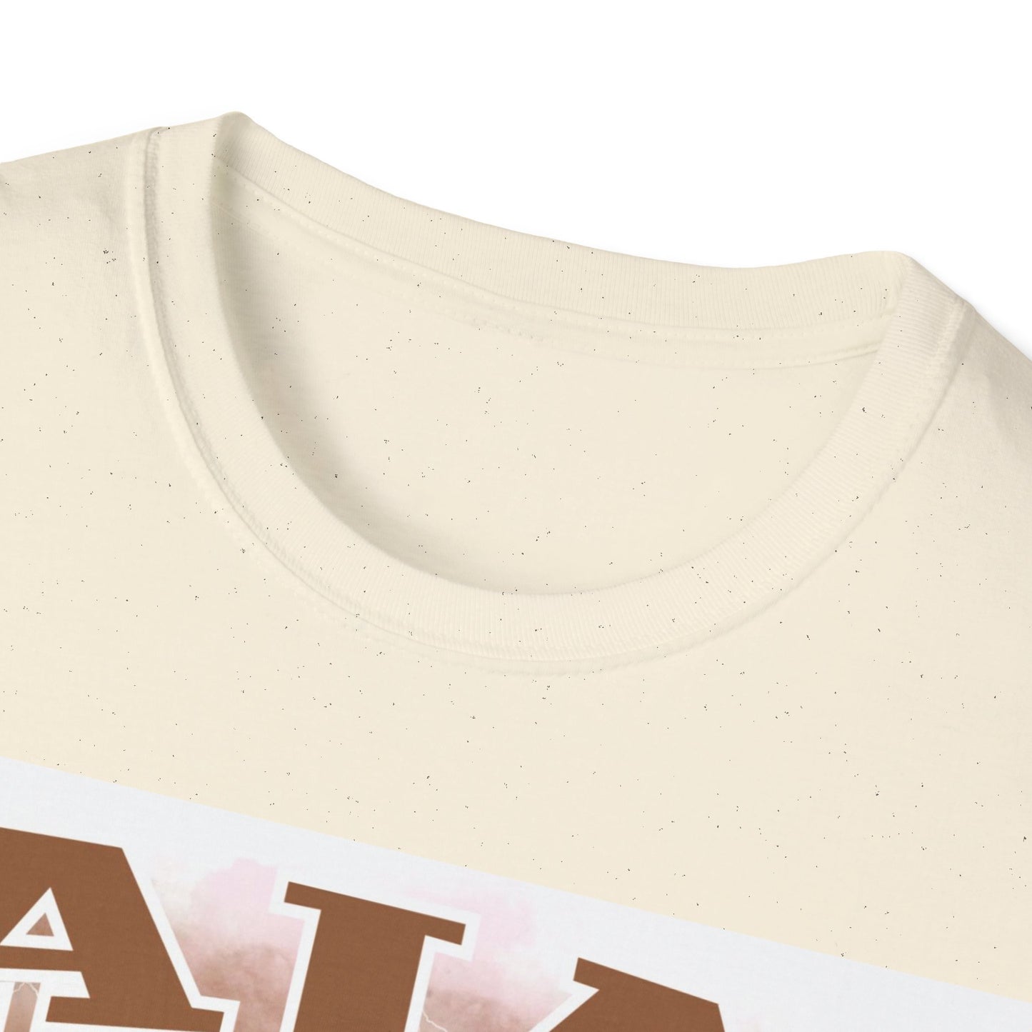 A Wilson basketball collage, white Unisex Softstyle T-Shirt