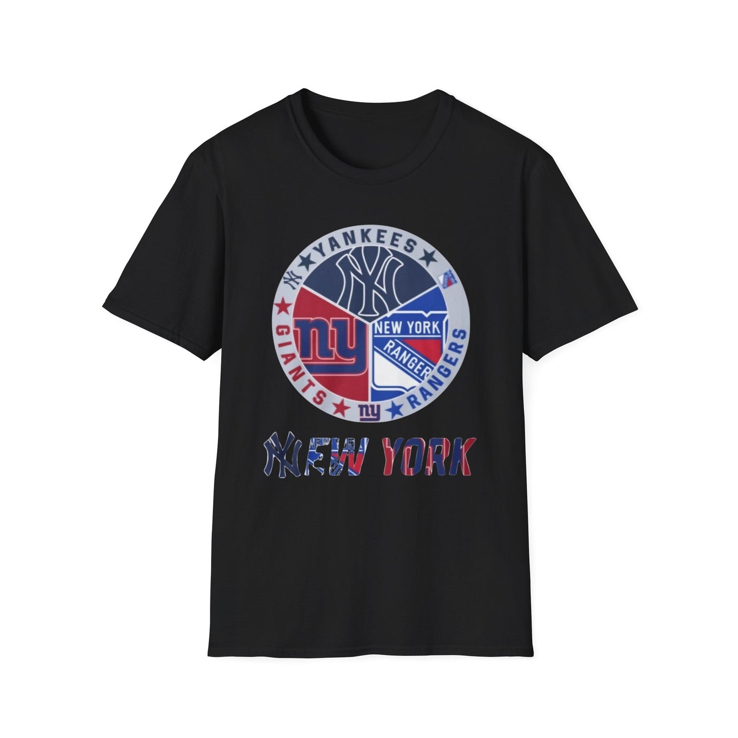 New York sports teams nyy nyg nyr Unisex Softstyle T-Shirt