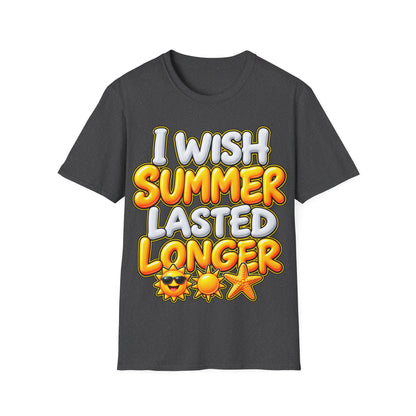 I wish Summer lasted longer Unisex Softstyle T-Shirt