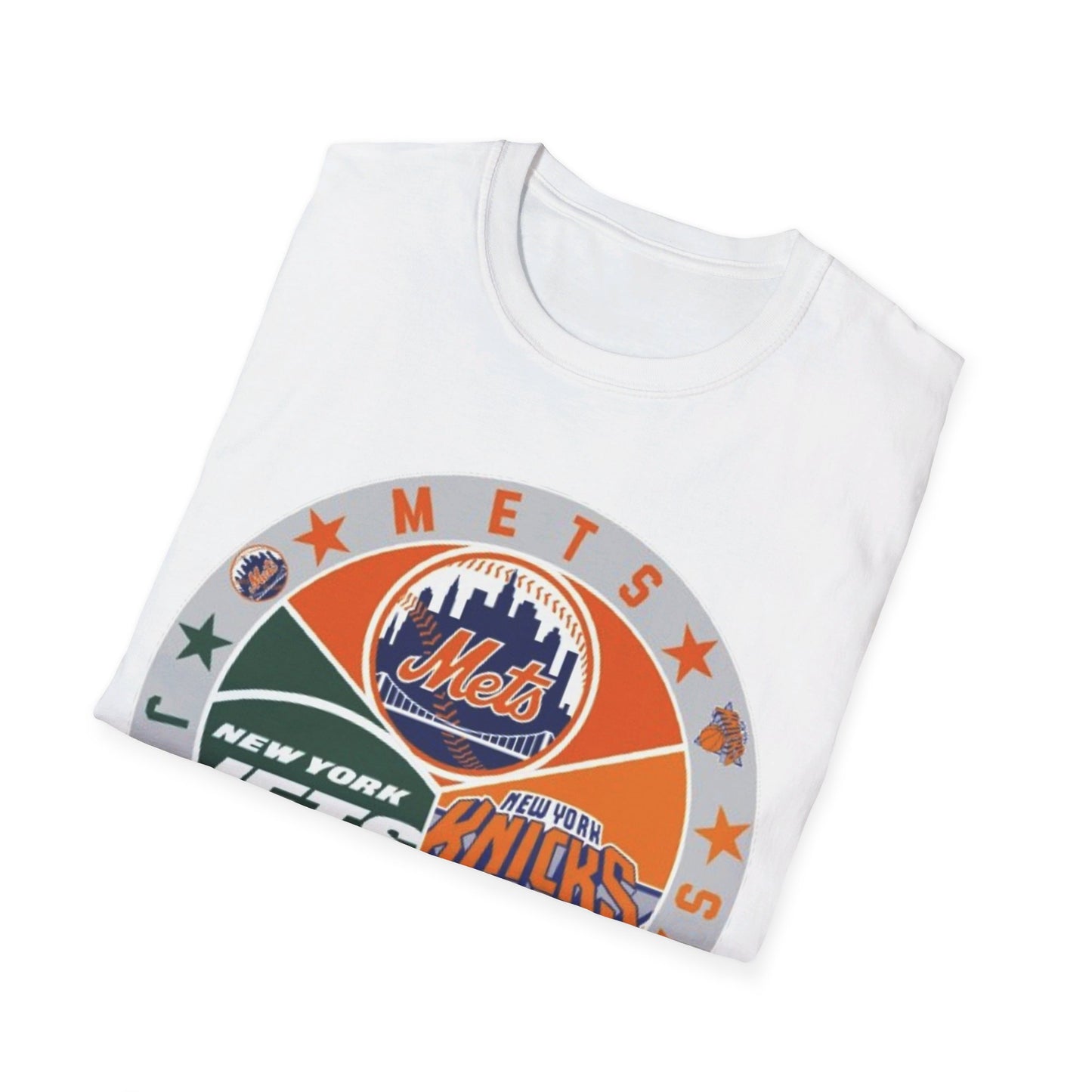 NY sports teams nym nyk nyj Unisex Softstyle T-Shirt