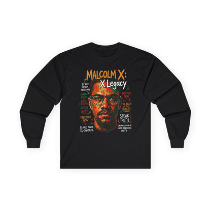 Malcolm X Unisex Ultra Cotton Long Sleeve Tee