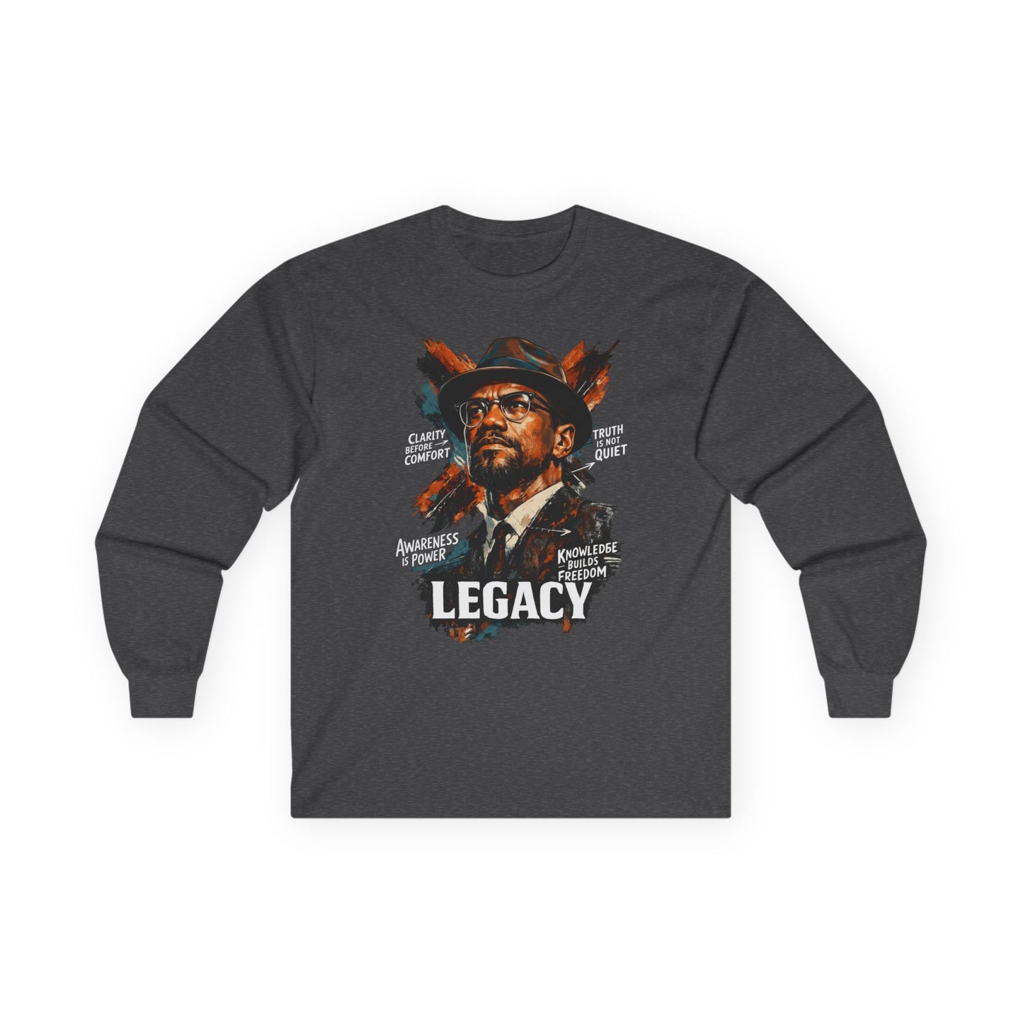 Legacy, Malcolm X Unisex Ultra Cotton Long Sleeve Tee