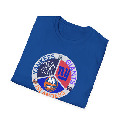 NY sports teams nyy nyg nyi Unisex Softstyle T-Shirt