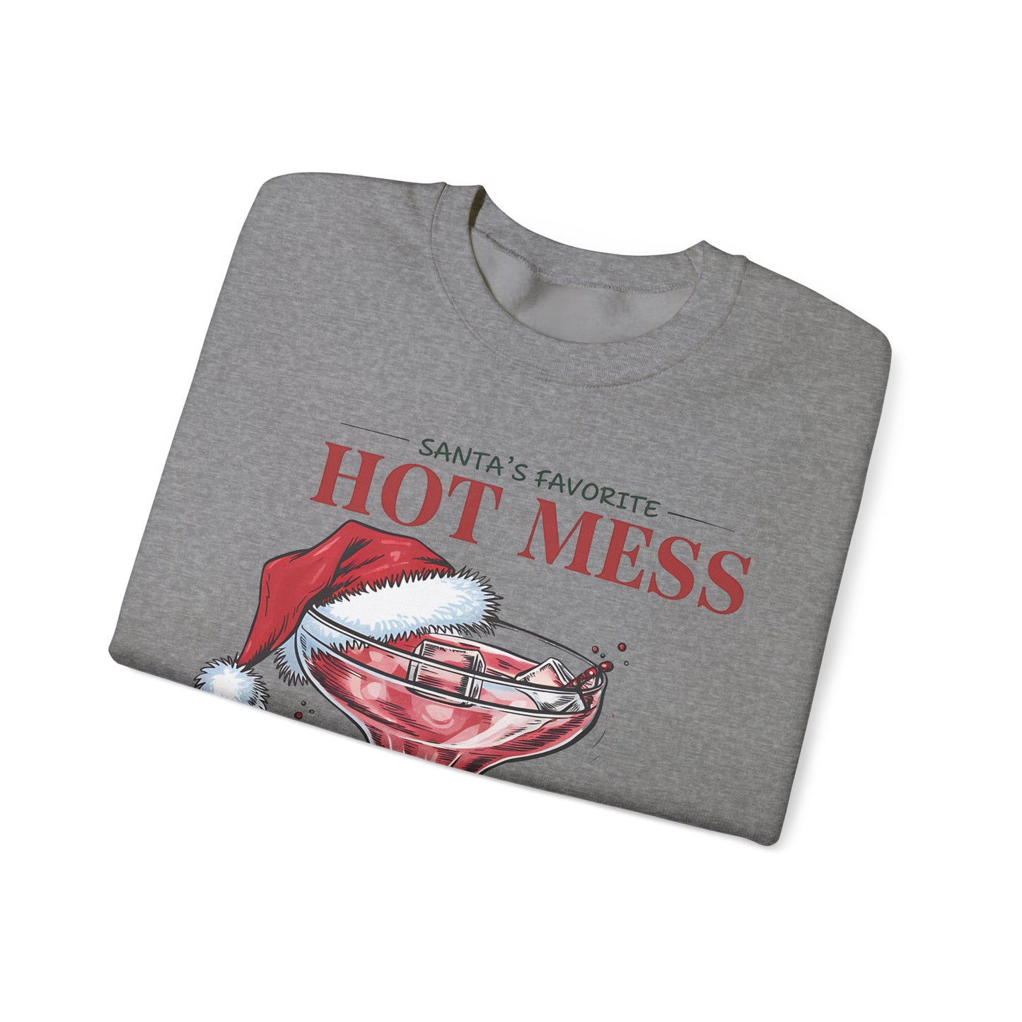 Santa's favorite hot mess Unisex Heavy Blend™ Crewneck Sweatshirt