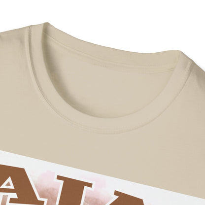 A Wilson basketball collage, white Unisex Softstyle T-Shirt