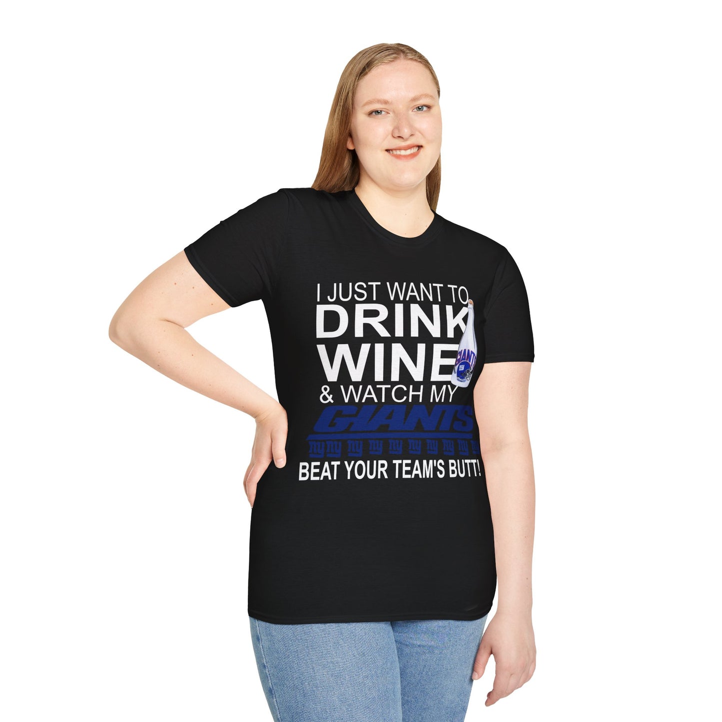 Drink wine ny Unisex Softstyle T-Shirt