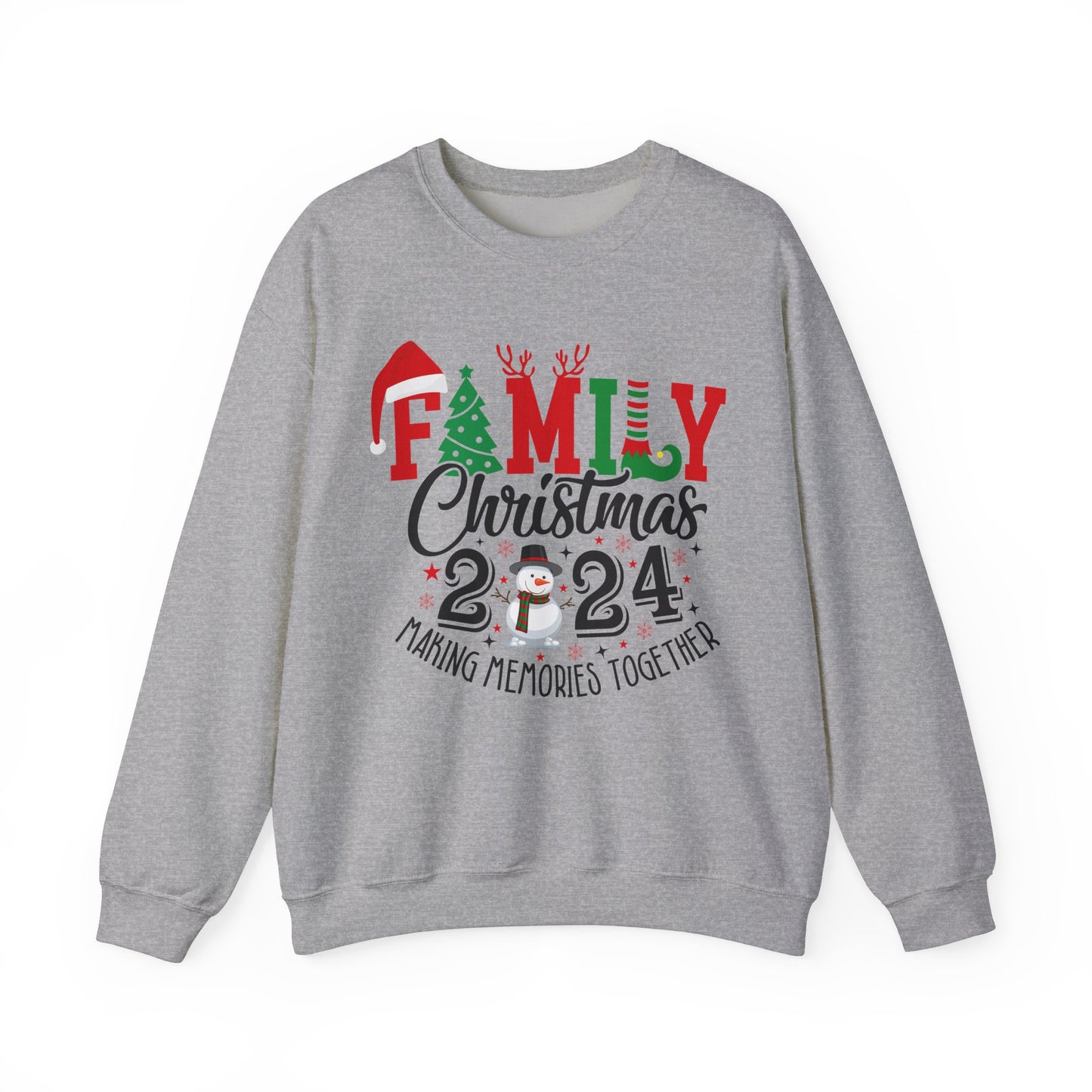 Family Christmas 2024 Unisex Heavy Blend™ Crewneck Sweatshirt