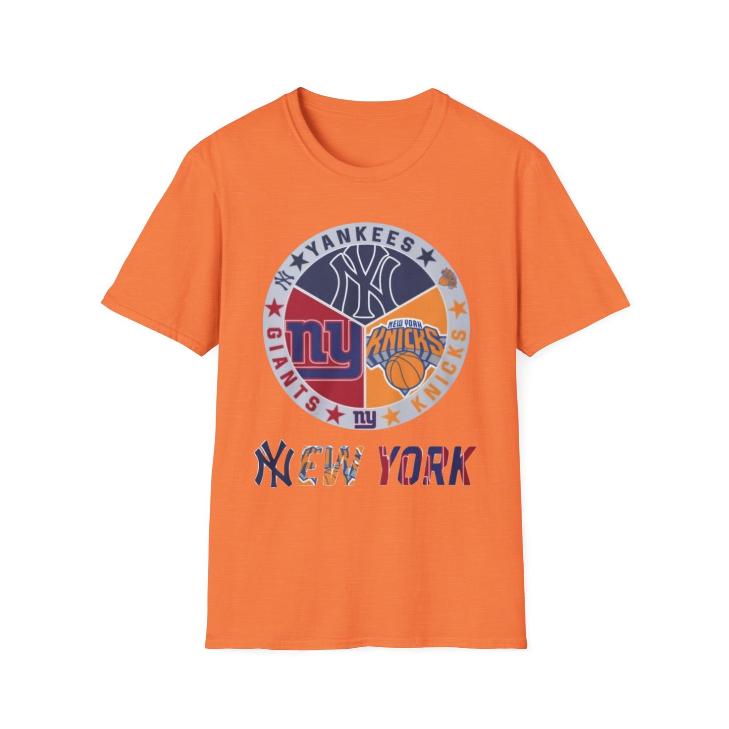 New York sports teams nyy nyr nyg Unisex Softstyle T-Shirt