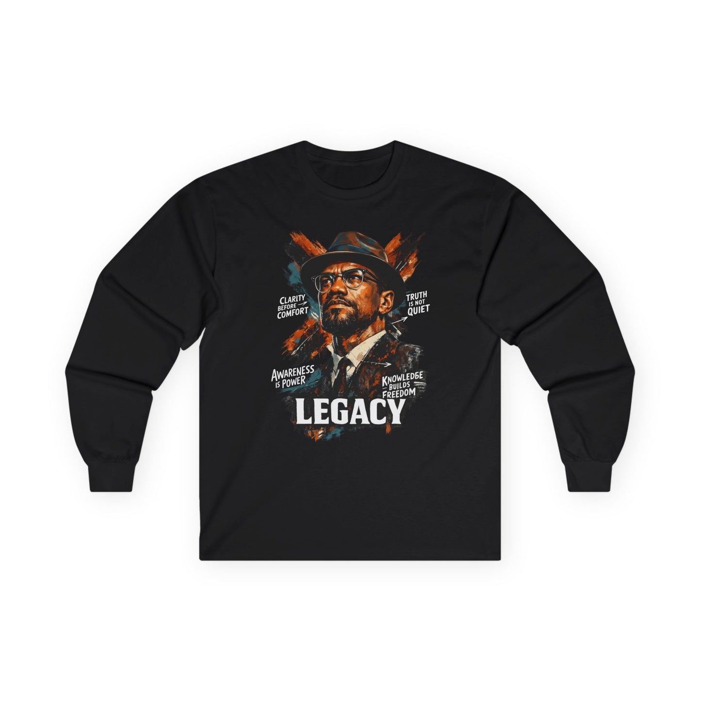 Legacy, Malcolm X Unisex Ultra Cotton Long Sleeve Tee