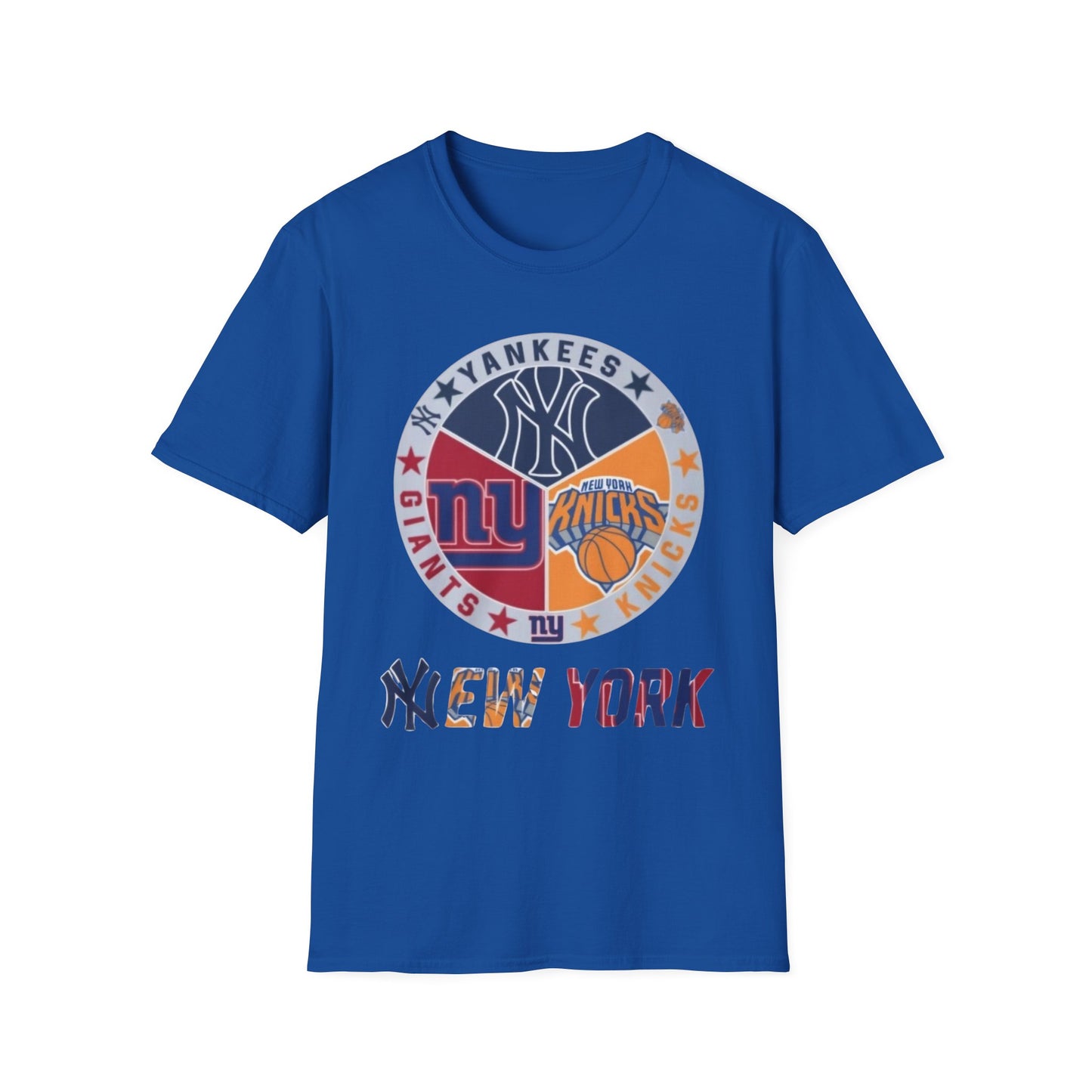 New York sports teams nyy nyr nyg Unisex Softstyle T-Shirt