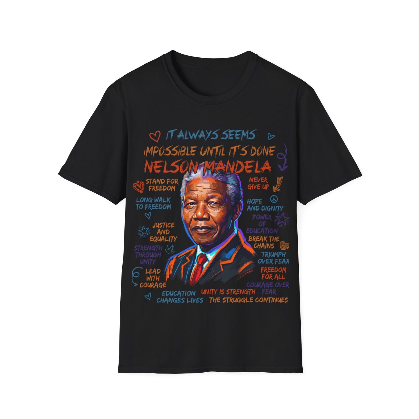 Nelson Mandela Unisex Softstyle T-Shirt