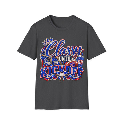 Classy until kickoff 2 Unisex Softstyle T-Shirt