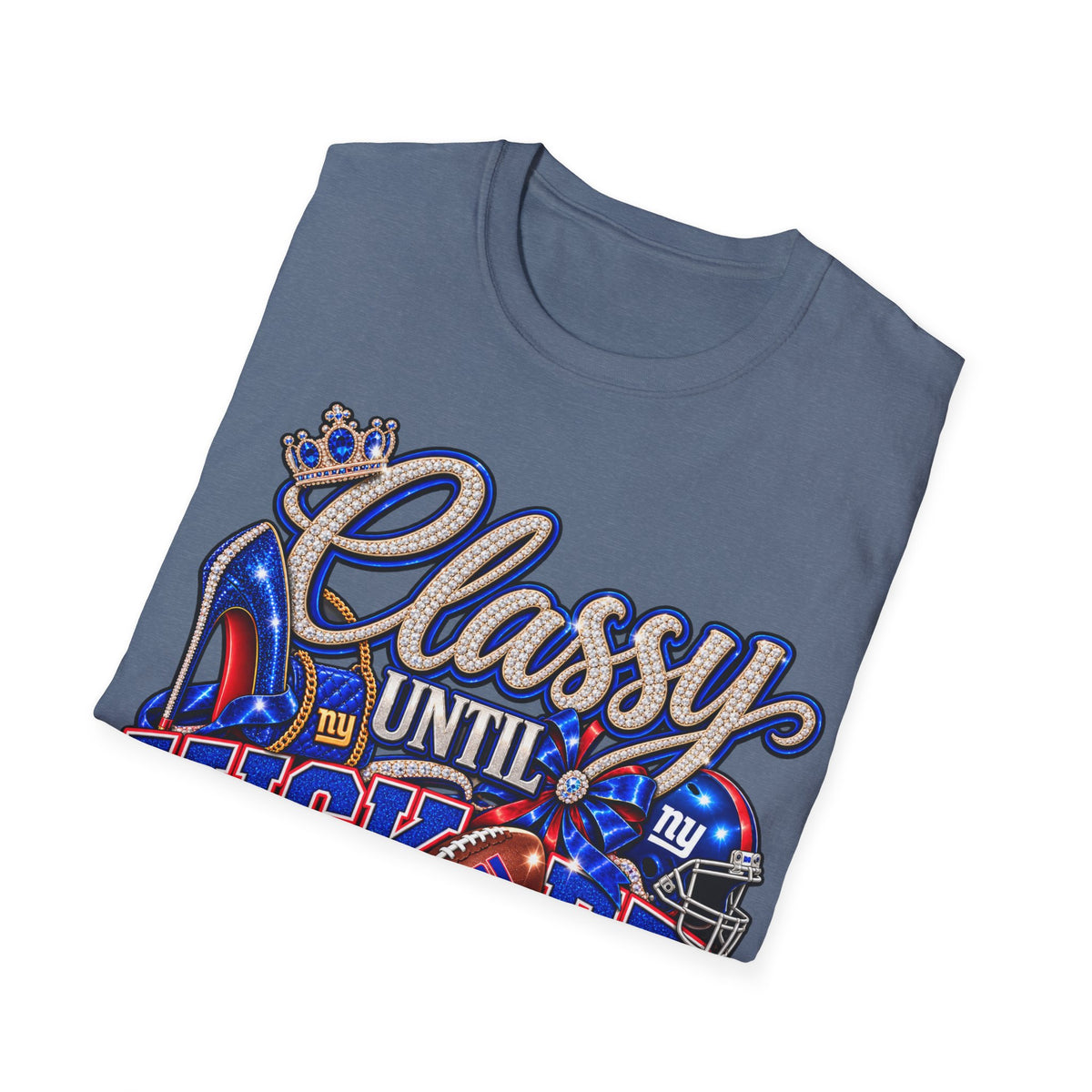 Classy until kickoff, ny Unisex Softstyle T-Shirt