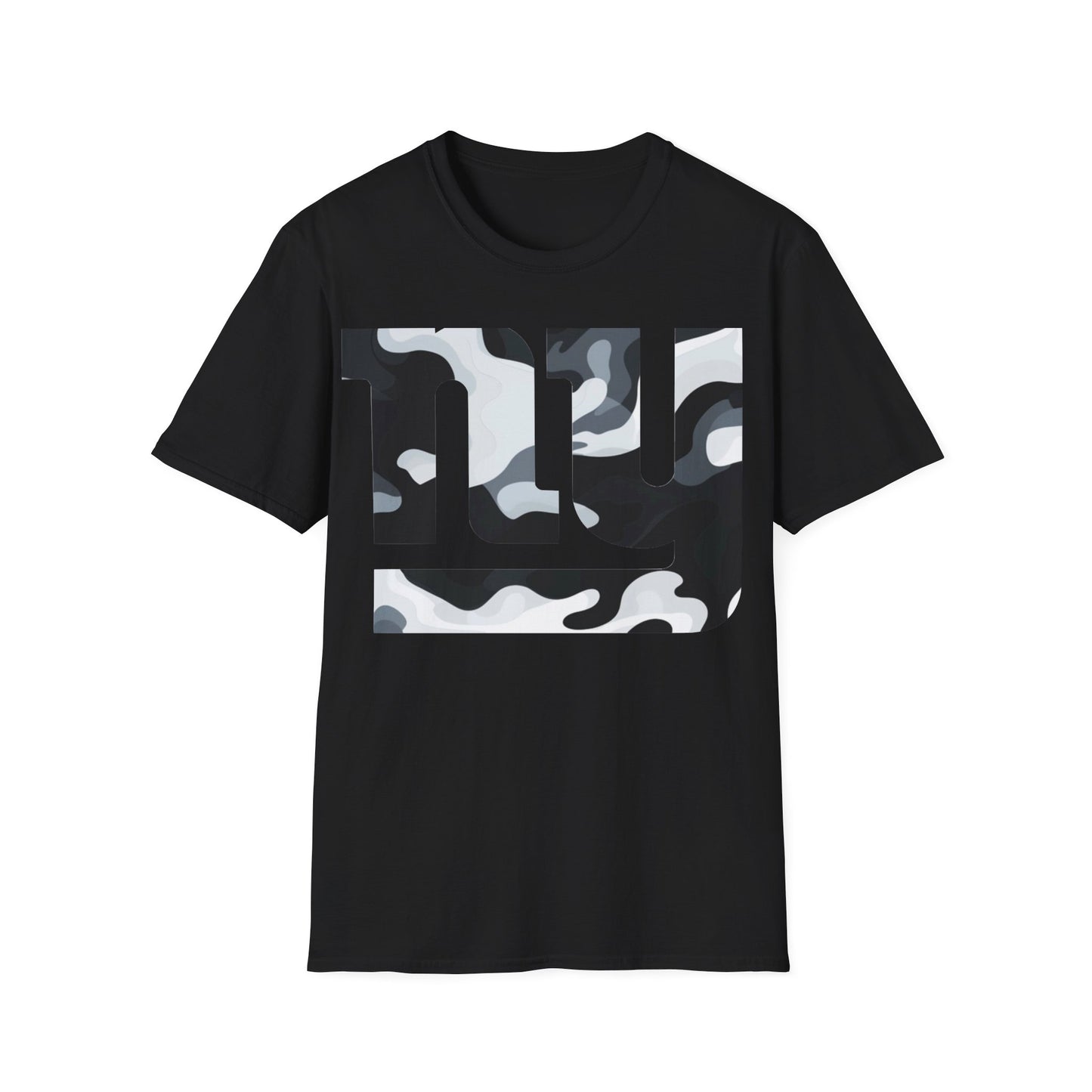 black camo Unisex Softstyle T-Shirt