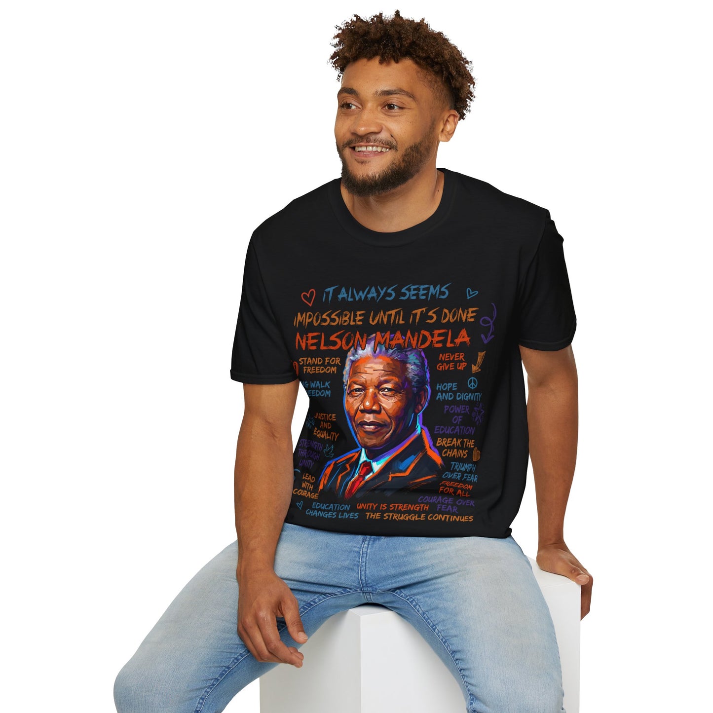 Nelson Mandela Unisex Softstyle T-Shirt