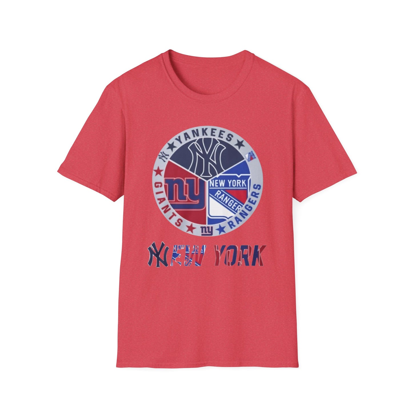 New York sports teams nyy nyg nyr Unisex Softstyle T-Shirt