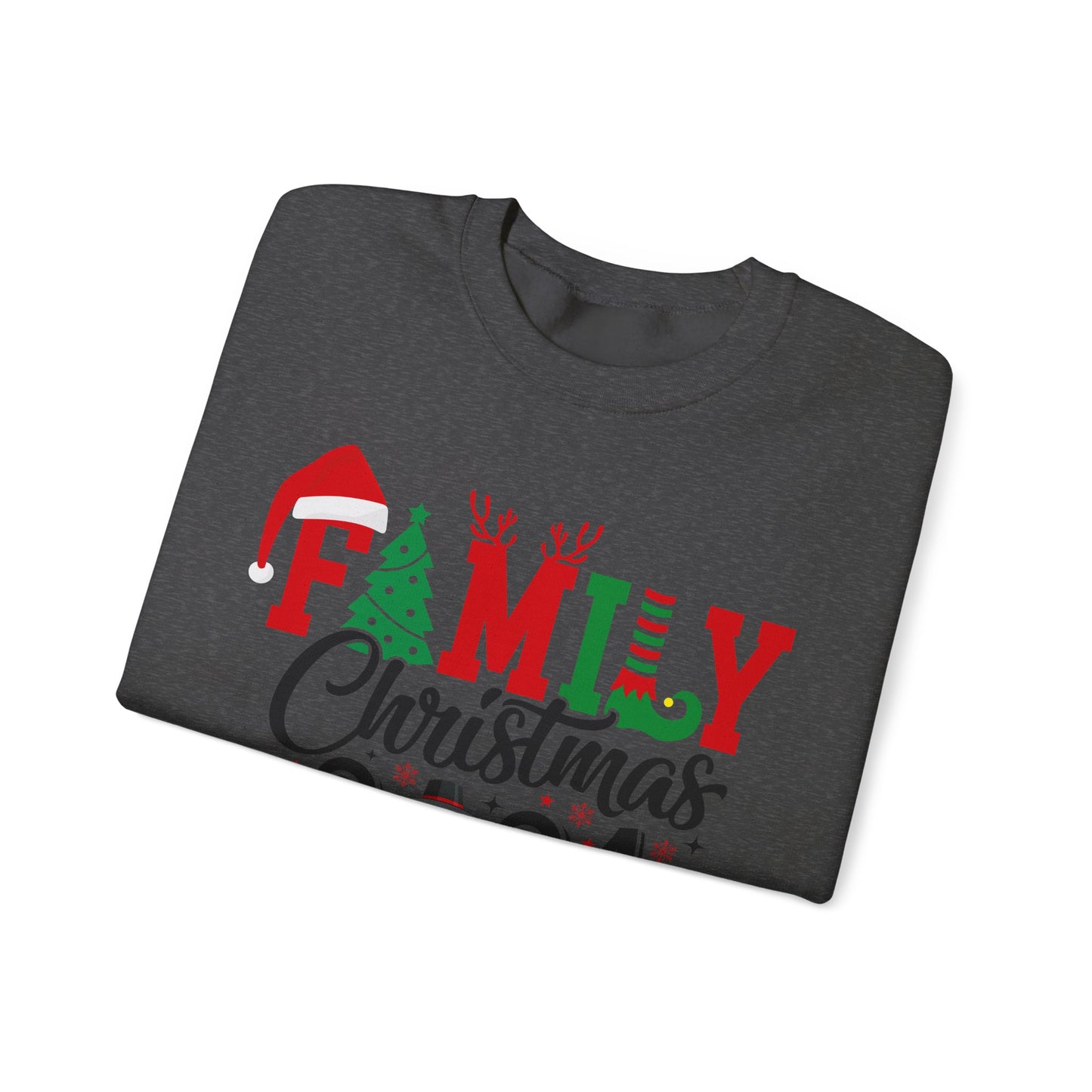 Family Christmas 2024 Unisex Heavy Blend™ Crewneck Sweatshirt