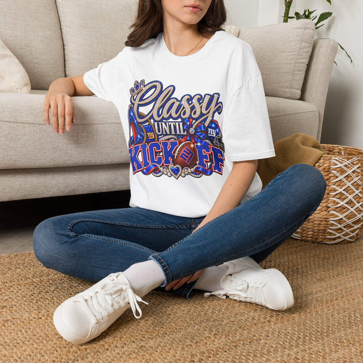 Classy until kickoff, ny Unisex Softstyle T-Shirt