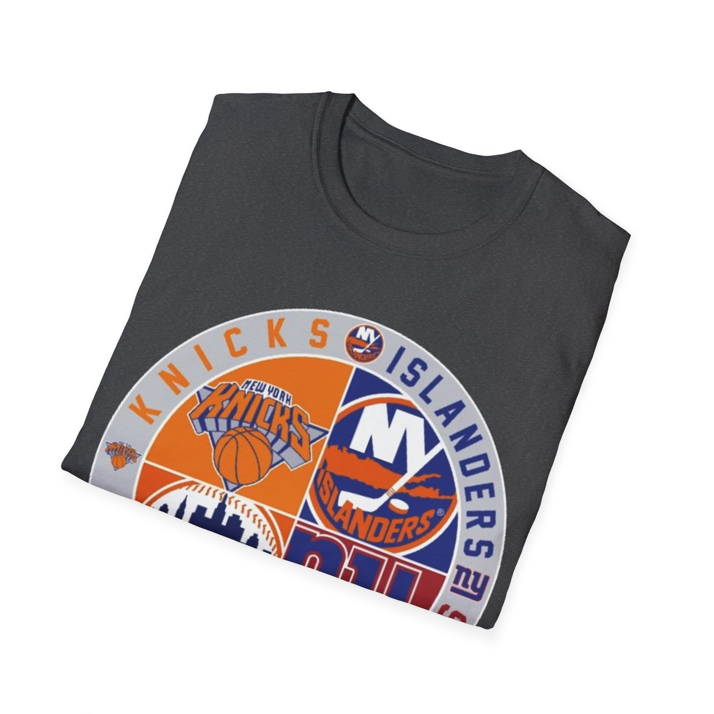 NY sports teams nyk nyi nyg nym Unisex Softstyle T-Shirt