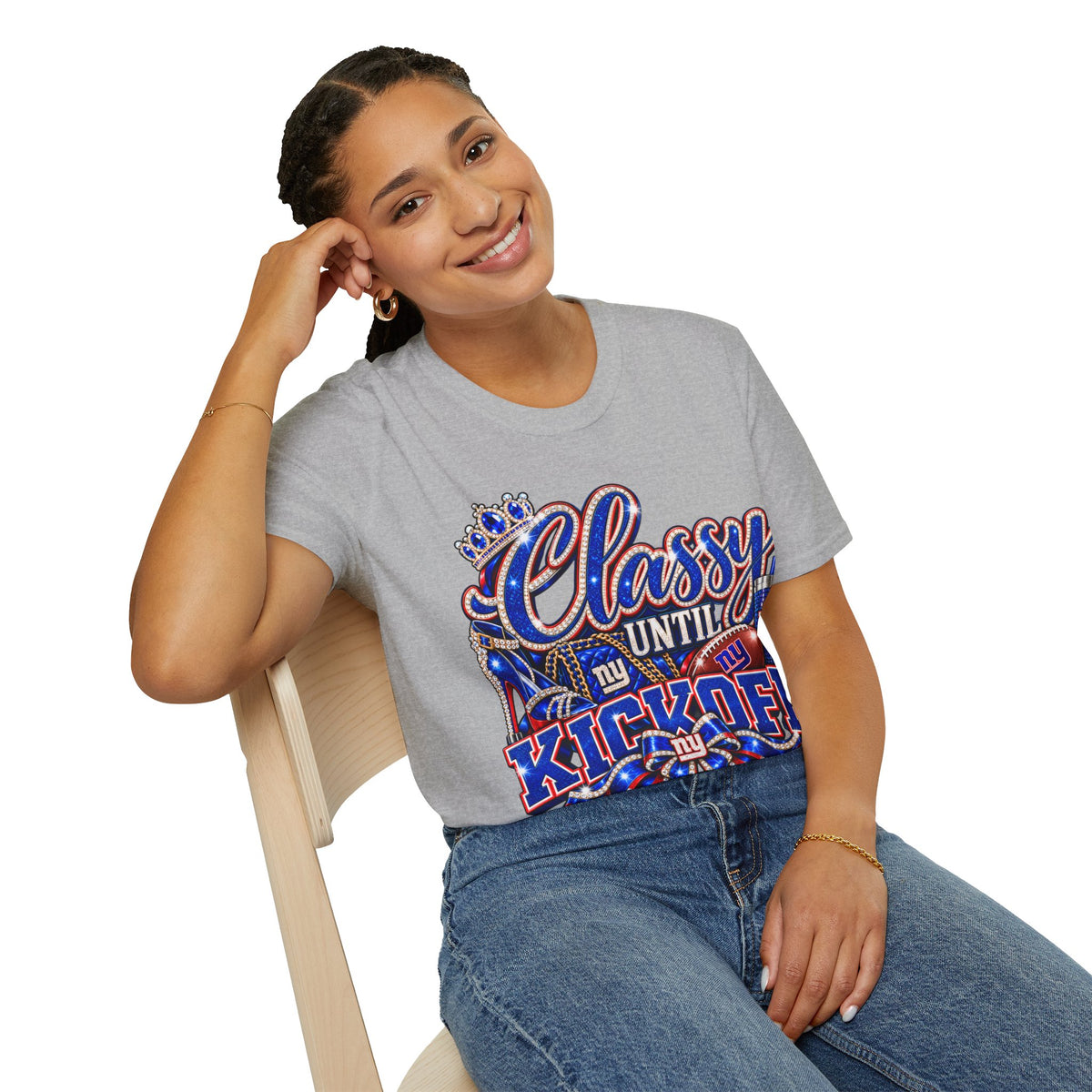 Classy until kickoff 2 Unisex Softstyle T-Shirt