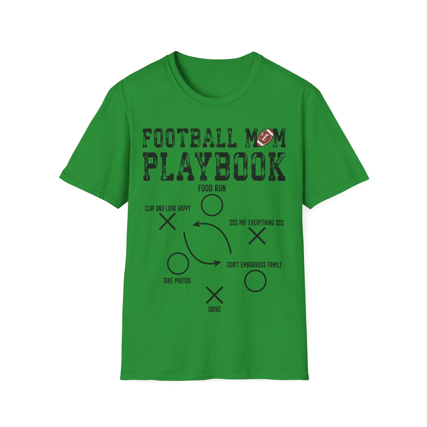Football Mom Playbook Unisex Softstyle T-Shirt