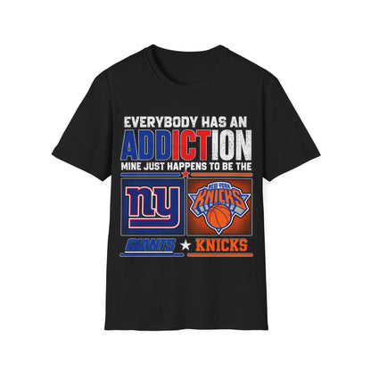 Everybody has an addiction, nyg, nyk Unisex Softstyle T-Shirt