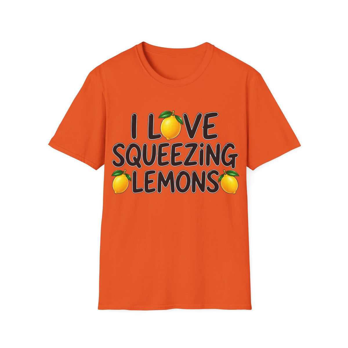I love squeezing lemons Unisex Softstyle T-Shirt