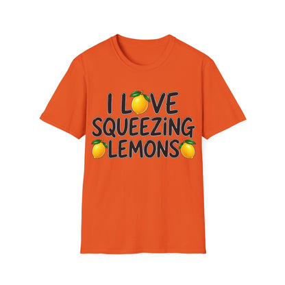 I love squeezing lemons Unisex Softstyle T-Shirt