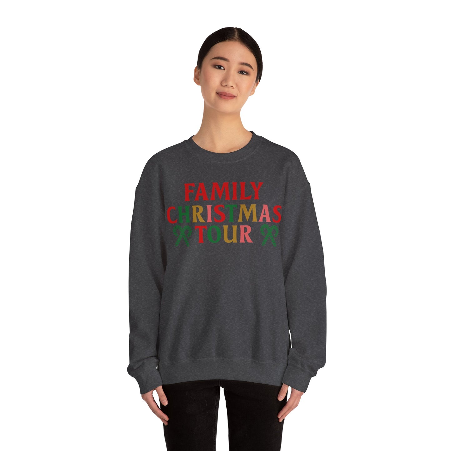 Family Christmas Tour 2024 Unisex Heavy Blend™ Crewneck Sweatshirt