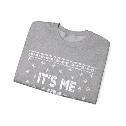 It's me, I'm everything white Unisex Heavy Blend™ Crewneck Sweatshirt