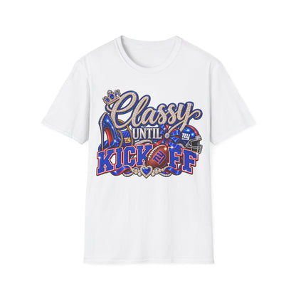 Classy until kickoff, ny Unisex Softstyle T-Shirt