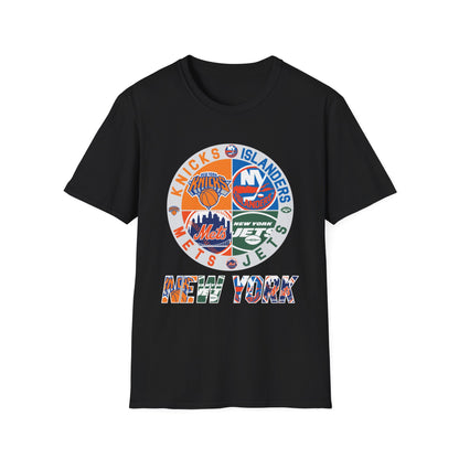 NYM, NYK, Jets, Islanders Sports Unisex Softstyle T-Shirt