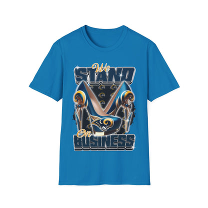 LA we stand on business Unisex Softstyle T-Shirt