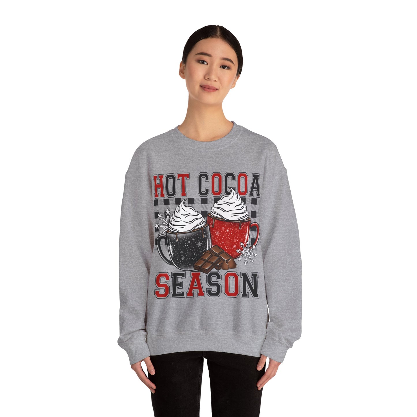 Hot Cocoa Season Unisex Heavy Blend™ Crewneck Sweatshirt