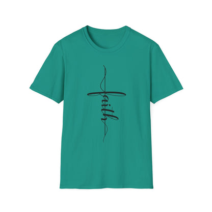 Faith Vertical-Inspired Unisex Softstyle T-Shirt | Inspirational Tee