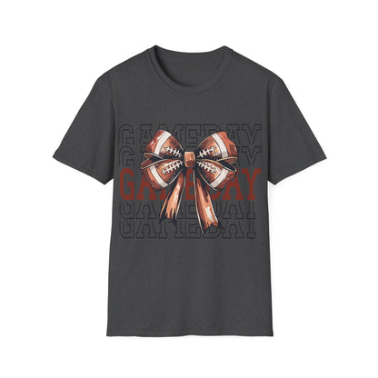 Game day with bow Unisex Softstyle T-Shirt