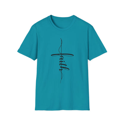 Faith Vertical-Inspired Unisex Softstyle T-Shirt | Inspirational Tee