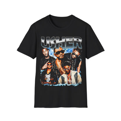 Usher Collage Unisex Softstyle T-Shirt